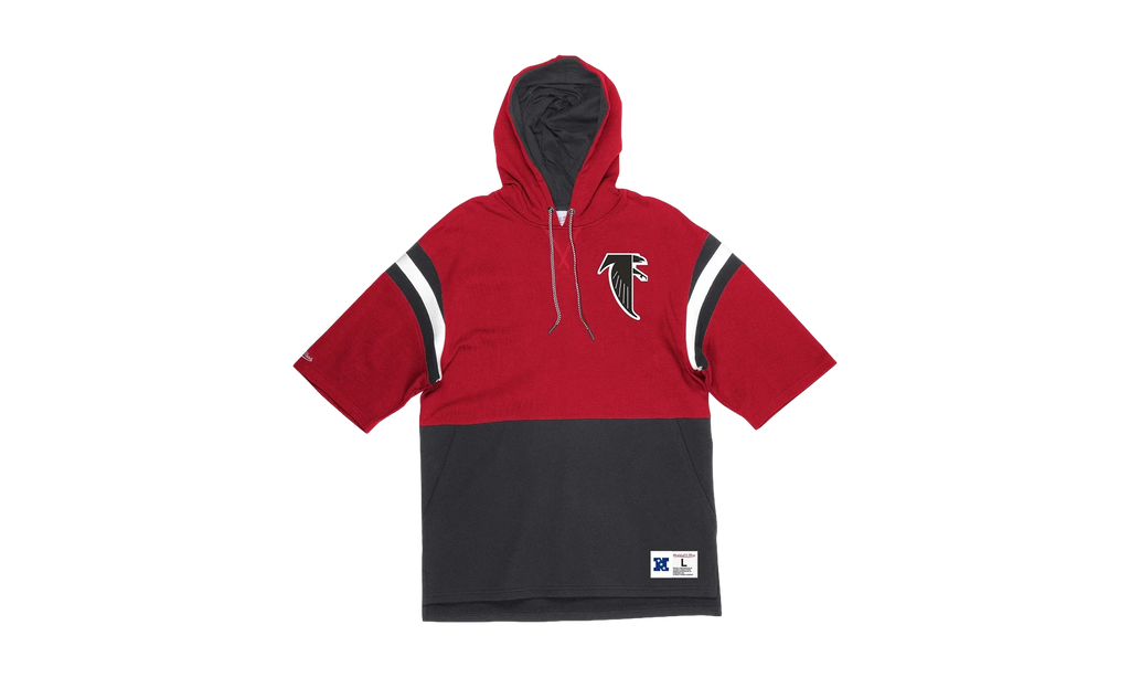 NFL Training Room Short Sleeve Hoodie "Atlanta Falcons - Red / Black" HDSSMI19013 AFARDBK