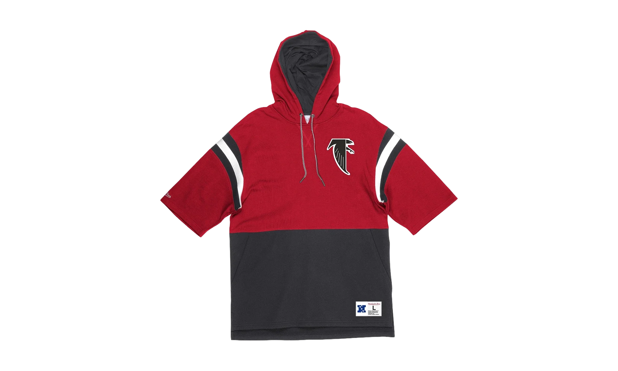 NFL Training Room Short Sleeve Hoodie "Atlanta Falcons - Red / Black" HDSSMI19013 AFARDBK