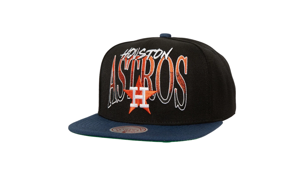 MLB Cooperstown Rise Up Snapback Cap "Houston Astros - Black" HS8504 HASBLCK