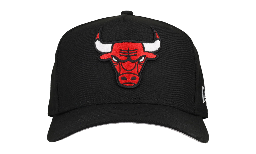 9FIFTY Chicago Bulls A Frame Snapback Hat "Black / White" 123451297975