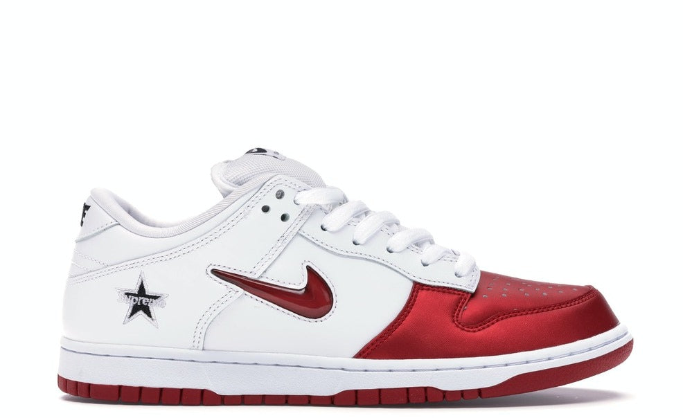 Dunk Low Supreme Jewel Swoosh Red