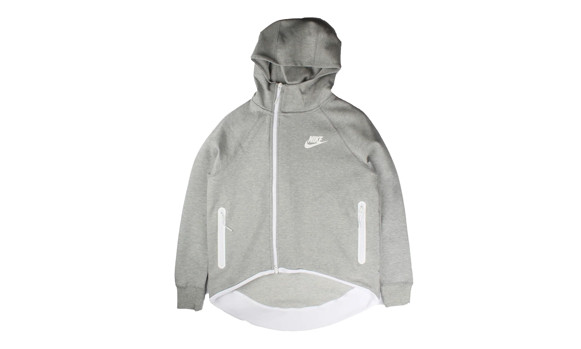 Sportswear Tech Fleece Full-Zip Cape Hoodie WMNS "Grey White" 930757 063