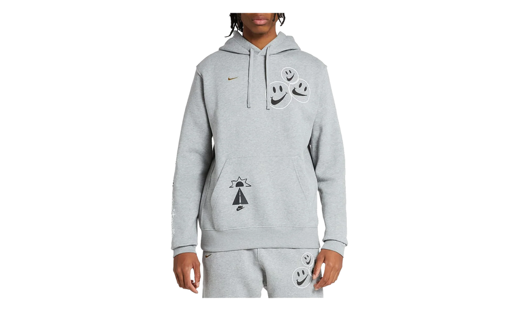 NSW Club Fleece Smile Pullover Hoodie "Heather Grey" DQ3520 063