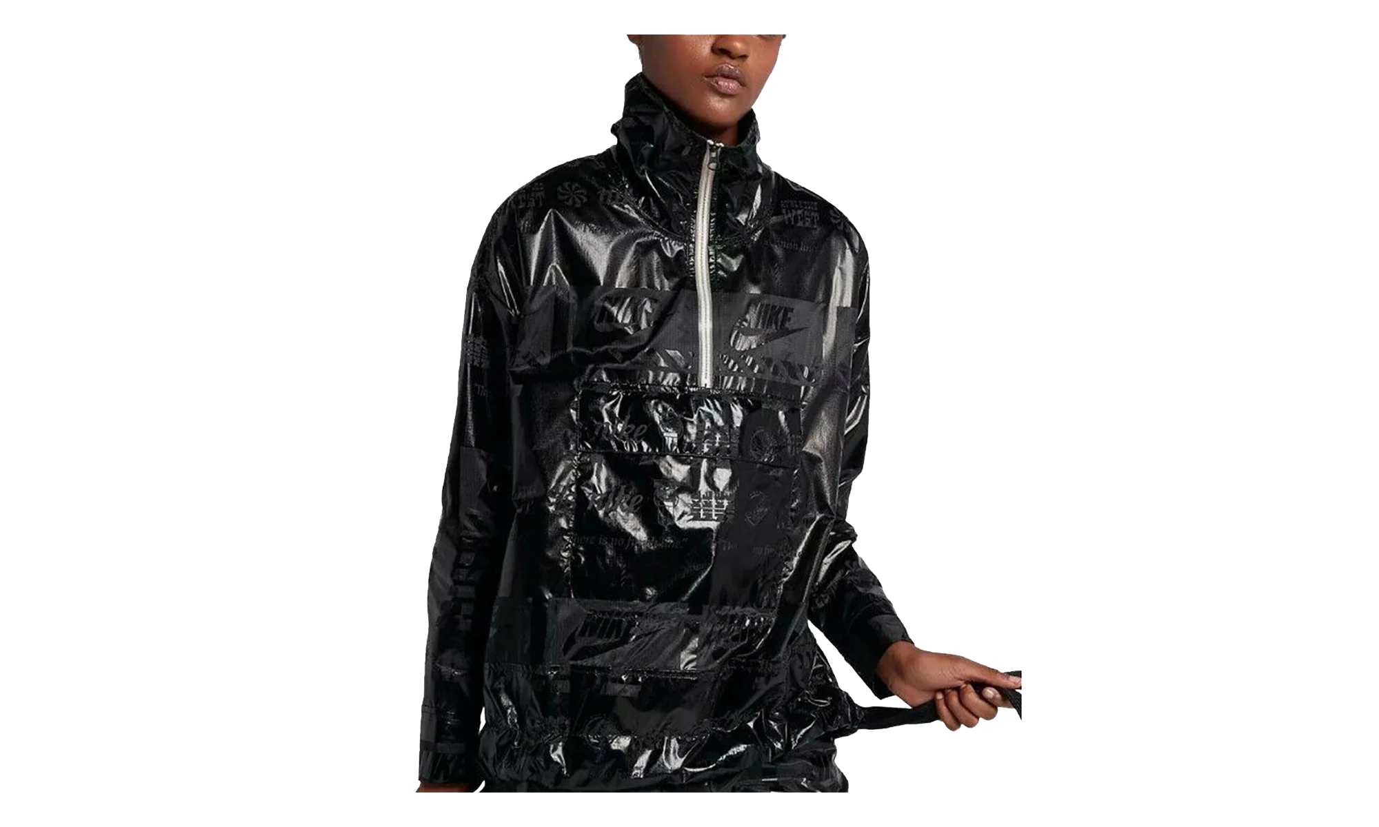 NSW Metallic Pullover Jacket WMNS "Black" 914210 452