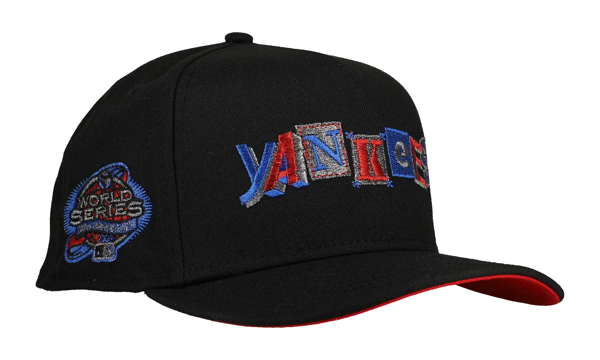 9FIFTY New York Yankees 2003 World Series A Frame Snapback Hat "Black / Metallic" NE268