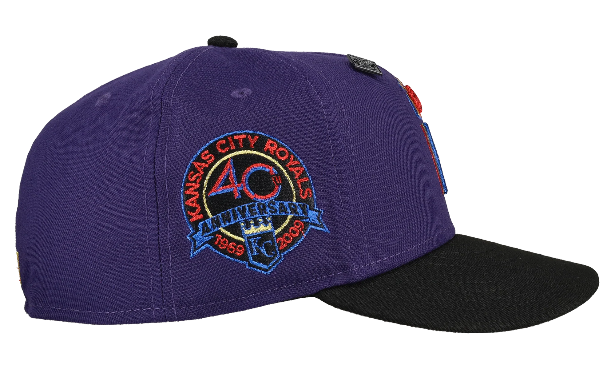 59FIFTY Kansas City Royals Trippy 40th Anniversary Patch Fitted Hat "Blue / Grey" 123451297206