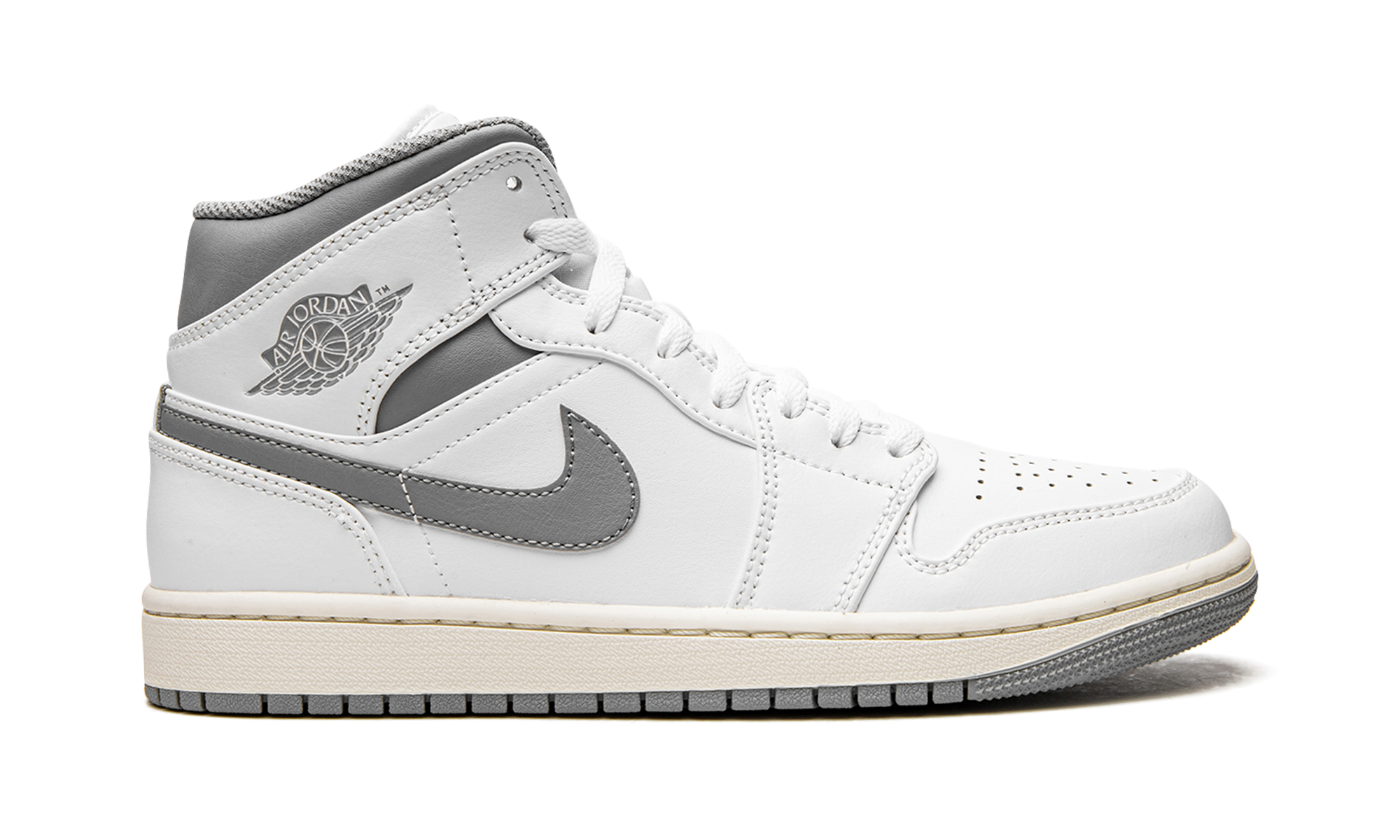 1 Mid "White / Stealth Grey" 554724 135