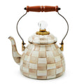 Mocha Check 1.89L Tea Kettle by MacKenzie-Childs