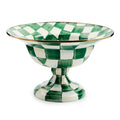Emerald Check Large Compote by MacKenzie-Childs