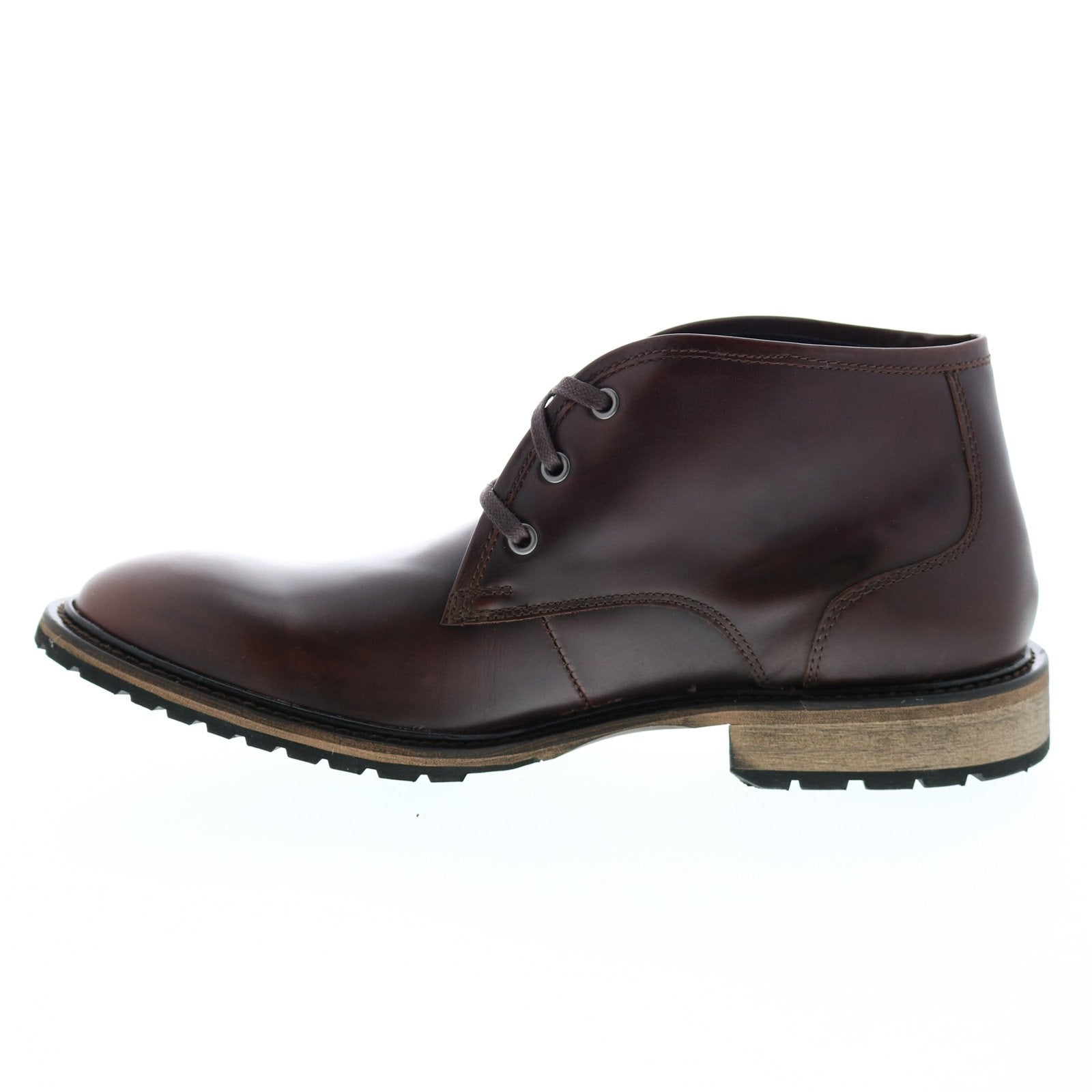 Andrew Marc Woodside AM1022-644 Mens Burgundy Leather Lace Up Chukkas Boots