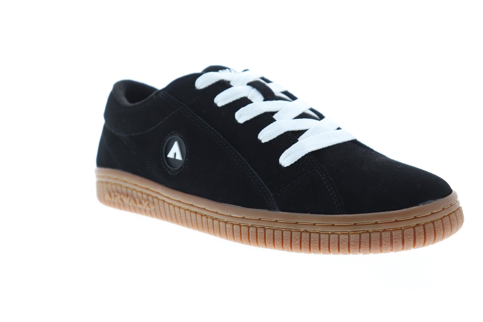 Airwalk The One Gum Mens Black Suede Skate Sneakers Shoes