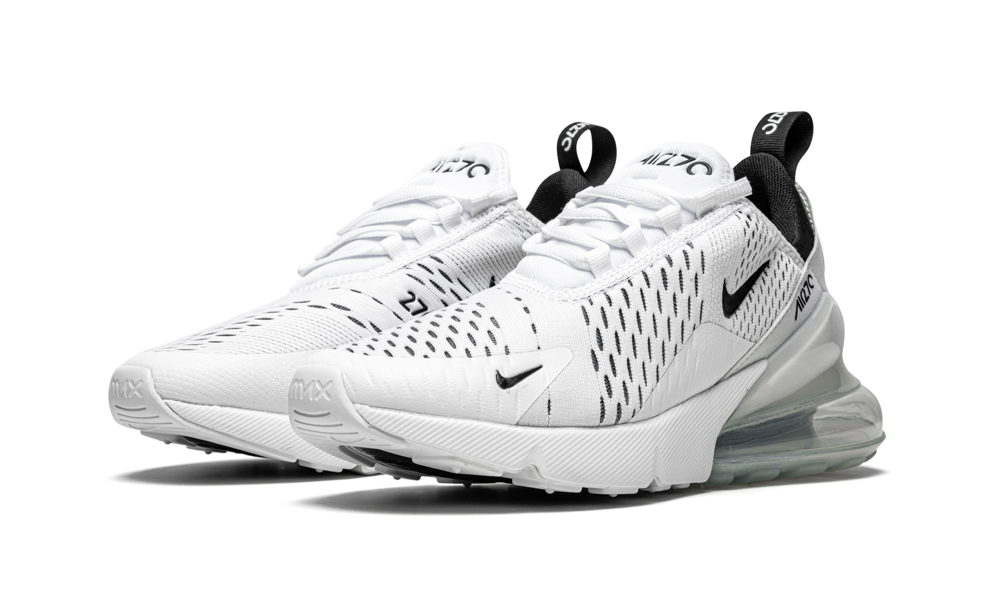 AIR MAX 270 MNS WMNS"White/ Black" AH6789 100