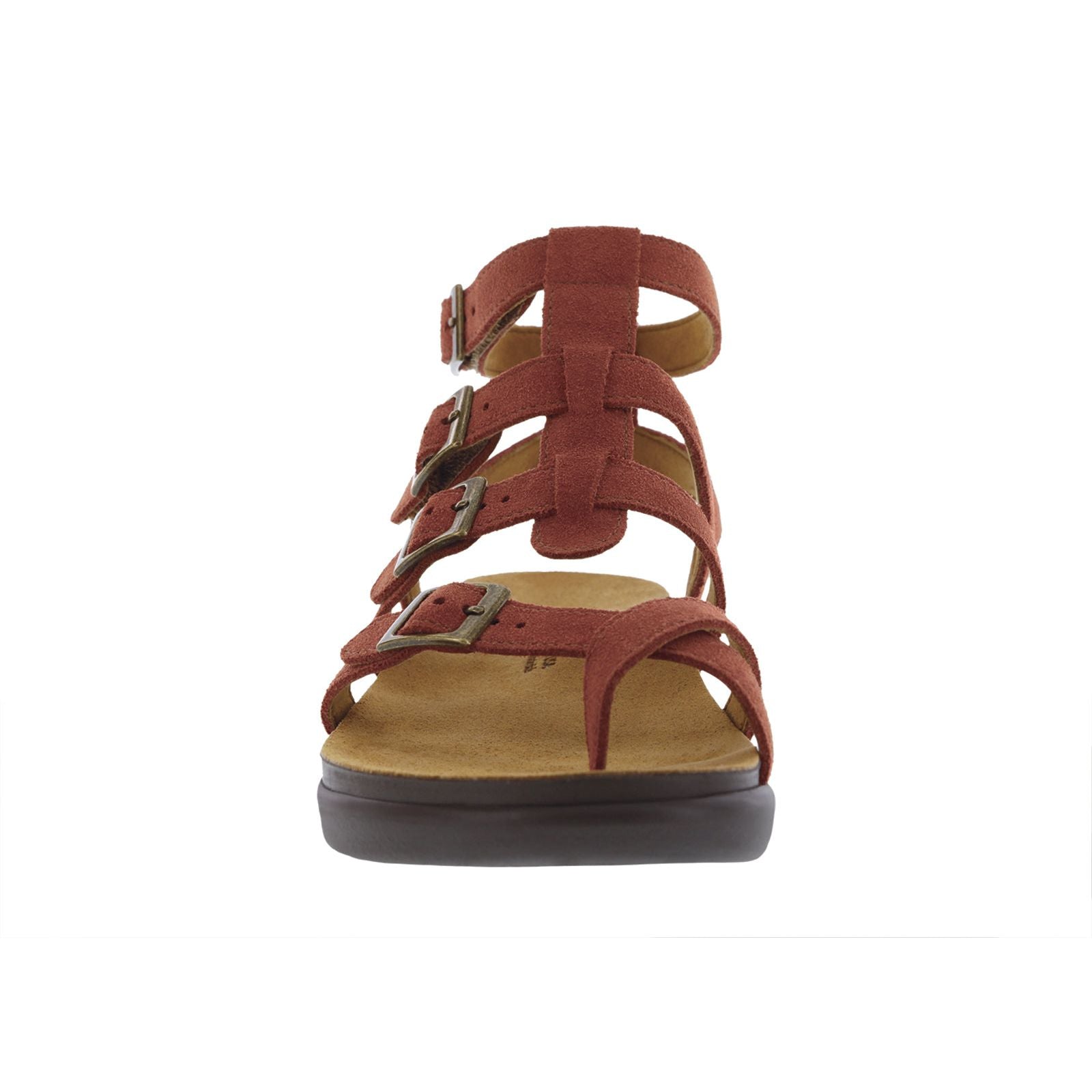 Womens Aria Sandal in Rust