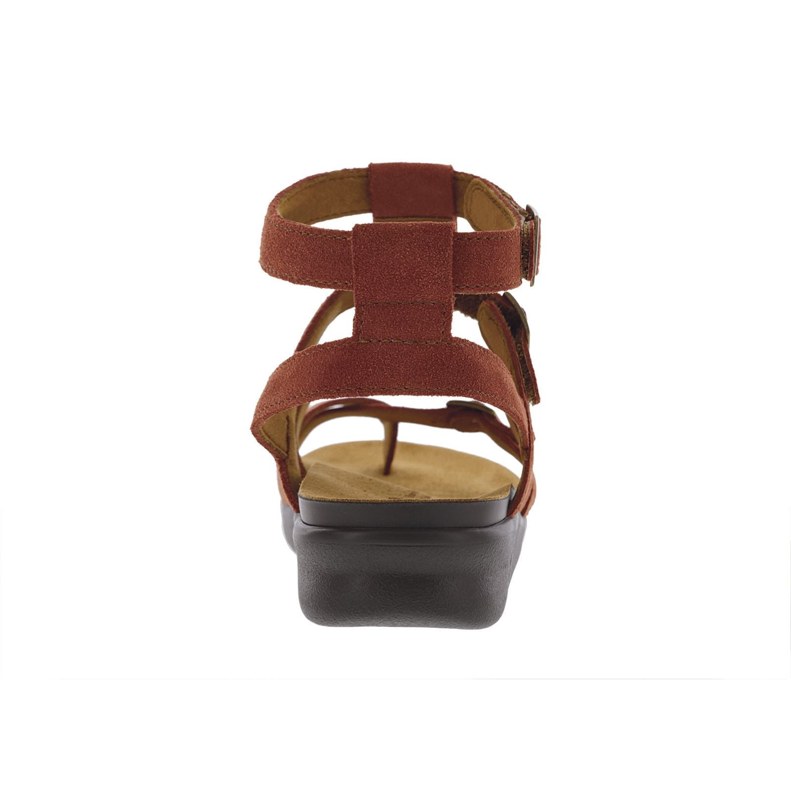 Womens Aria Sandal in Rust