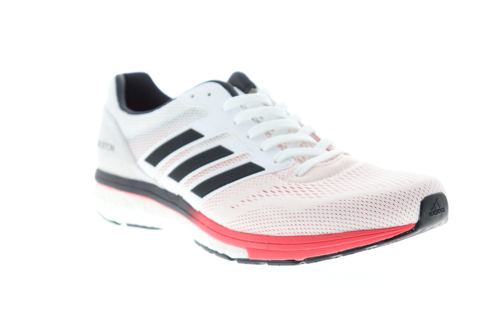 Adizero Boston 7 B37381 Mens White Canvas Athletic Gym Running Shoes