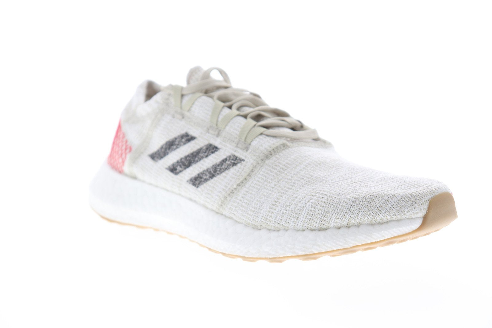 Pureboost Go B37805 Mens Gray Canvas Low Top Athletic Running Shoes