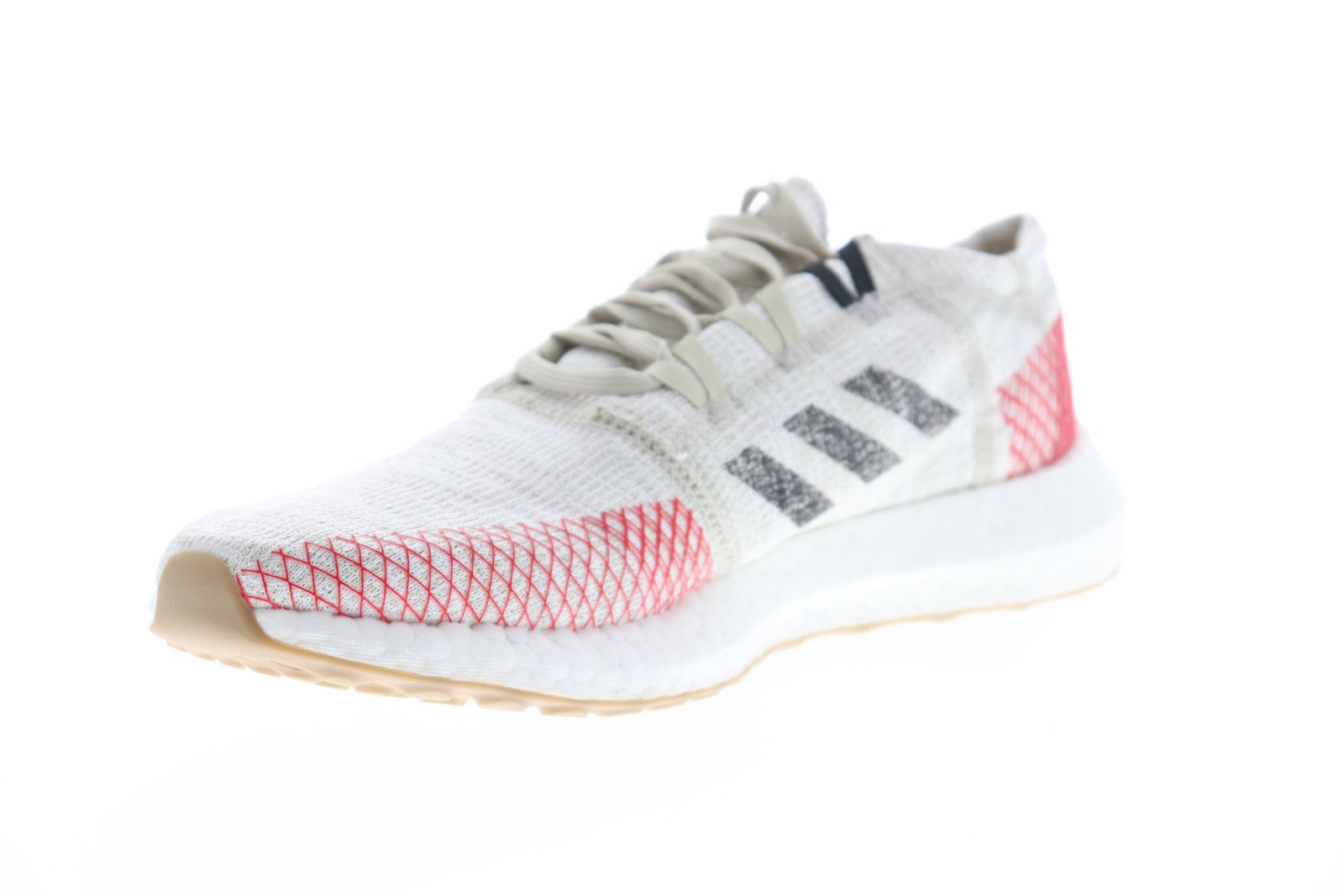 Pureboost Go B37805 Mens Gray Canvas Low Top Athletic Running Shoes