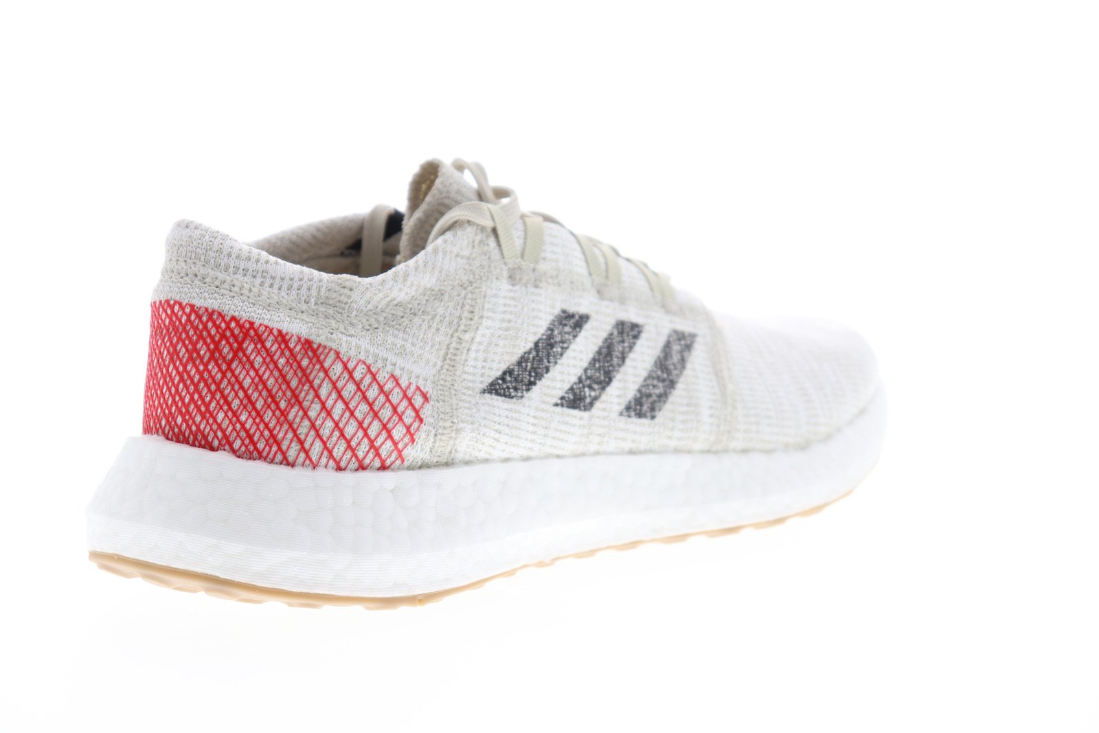 Pureboost Go B37805 Mens Gray Canvas Low Top Athletic Running Shoes