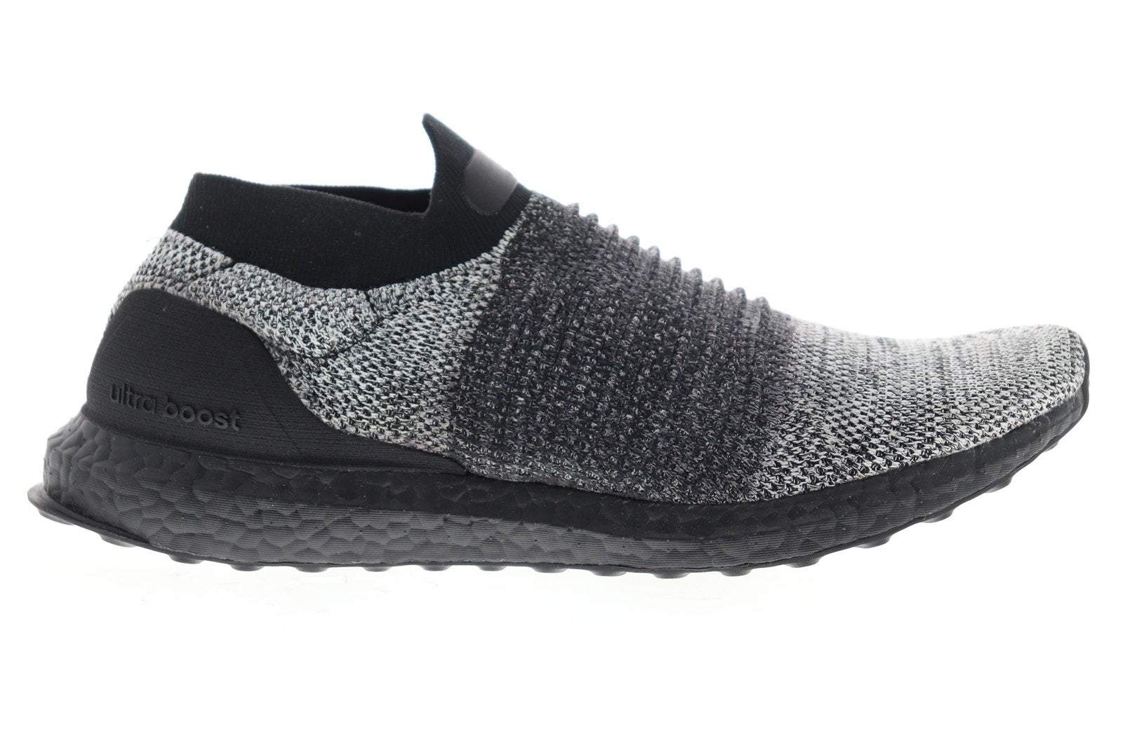 Ultraboost Laceless BB6137 Mens Black Canvas Athletic Running Shoes