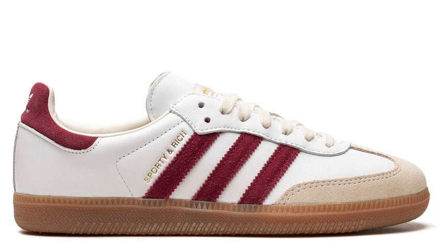 Samba Sporty & Rich White Collegiate Burgundy