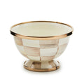 MacKenzie-Childs Mocha Check Little Sugar Bowl