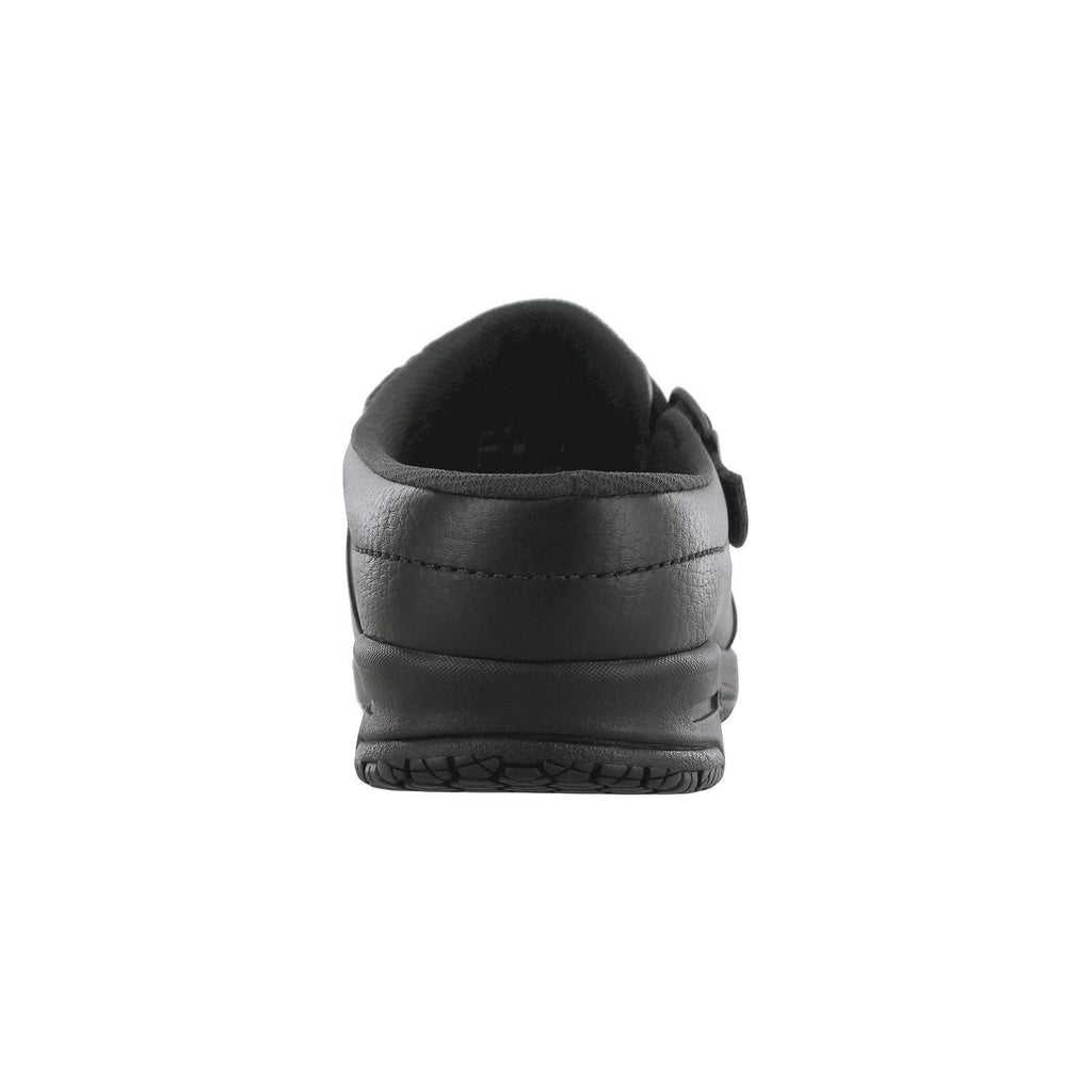 Women's Clog SR Slip Resistant Loafer in Black Wide