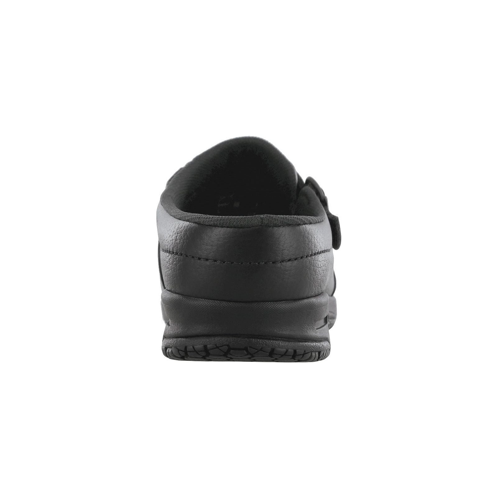 Women's Clog SR Slip Resistant Loafer in Black Wide