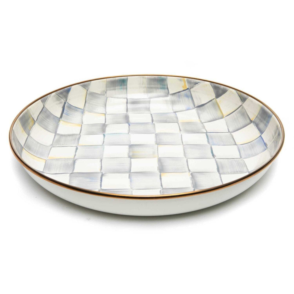 MacKenzie-Childs Sterling Check Abundant Bowl