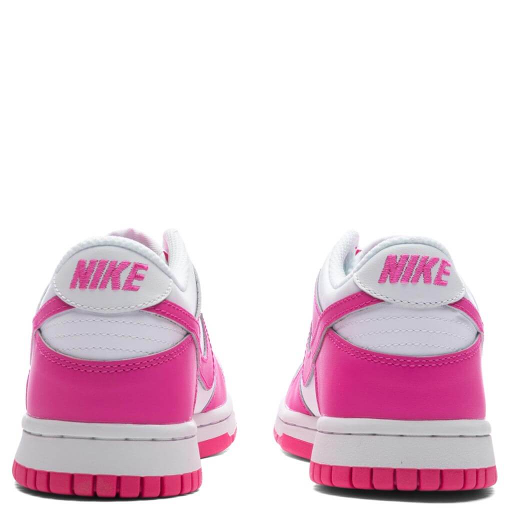 Dunk Low (GS) - White/Laser Fuchisa