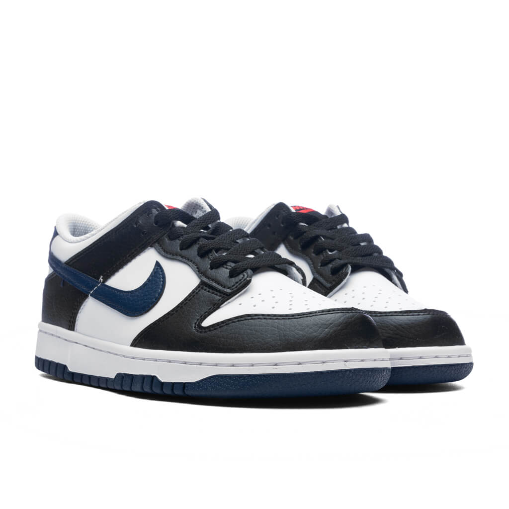 Dunk Low (GS) - Black/Midnight Navy/White/University Red