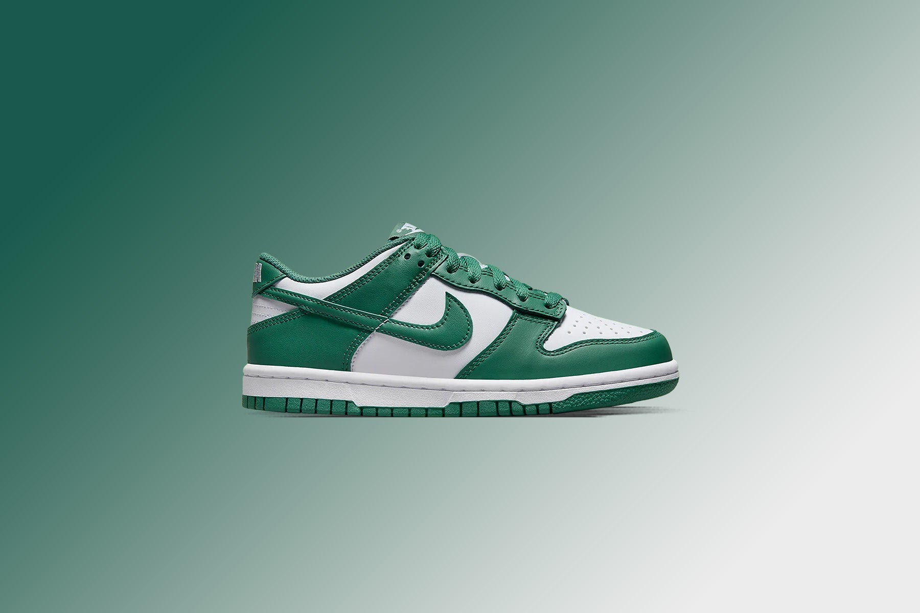 Dunk Low (GS) 'Spruce Green' - White/Bicoastal