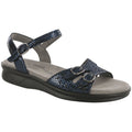 Women's Duo Quarter Strap Sandal in Navy Perla
