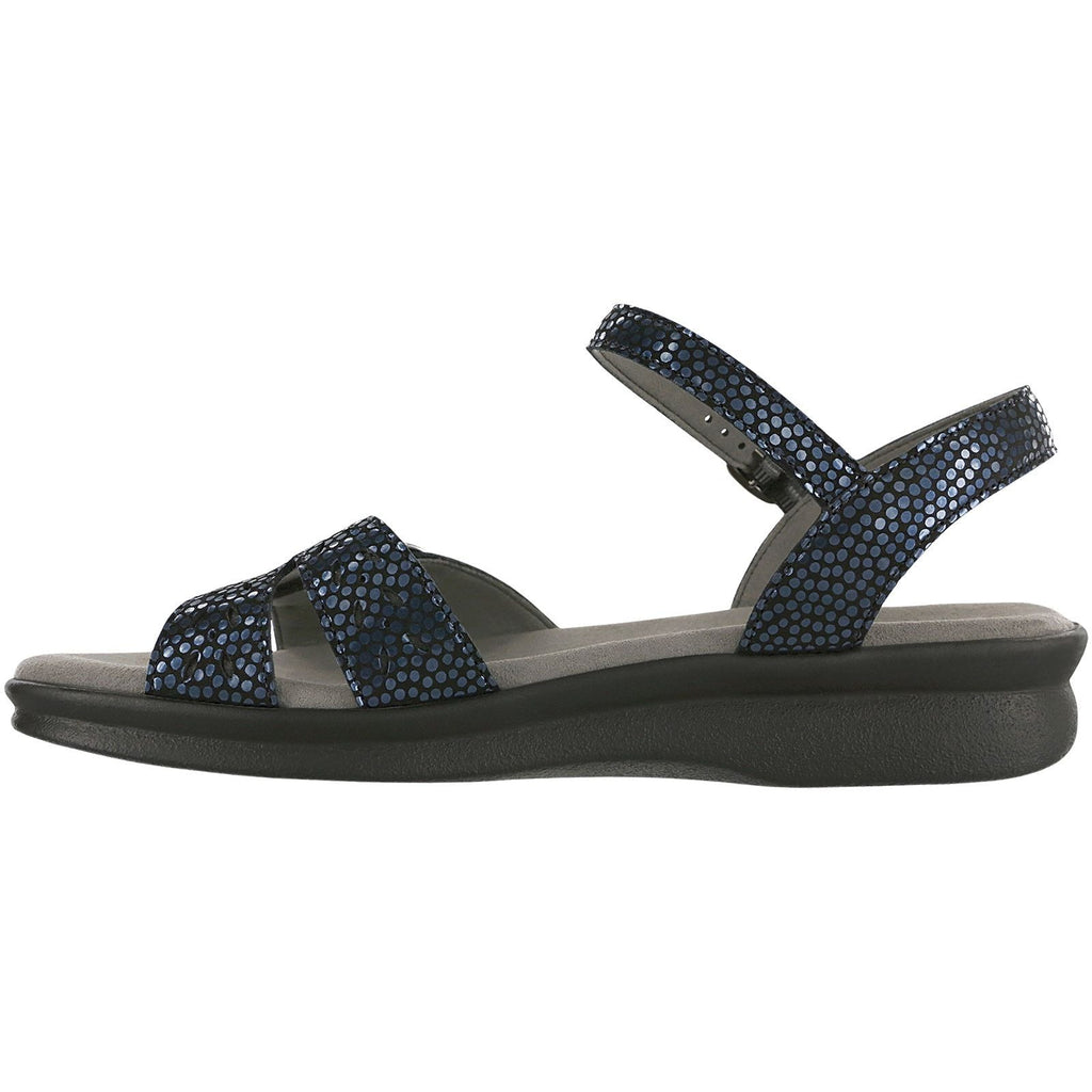 Women's Duo Quarter Strap Sandal in Navy Perla