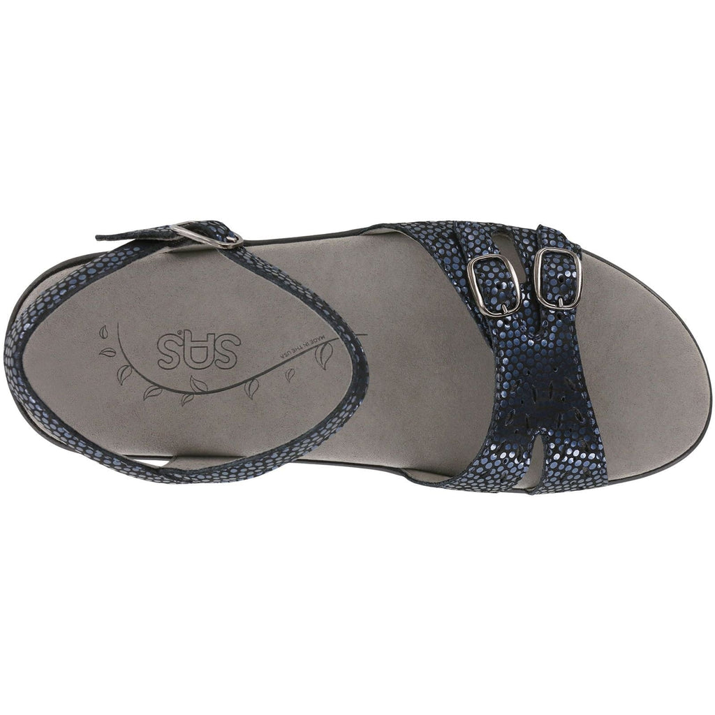 Women's Duo Quarter Strap Sandal in Navy Perla