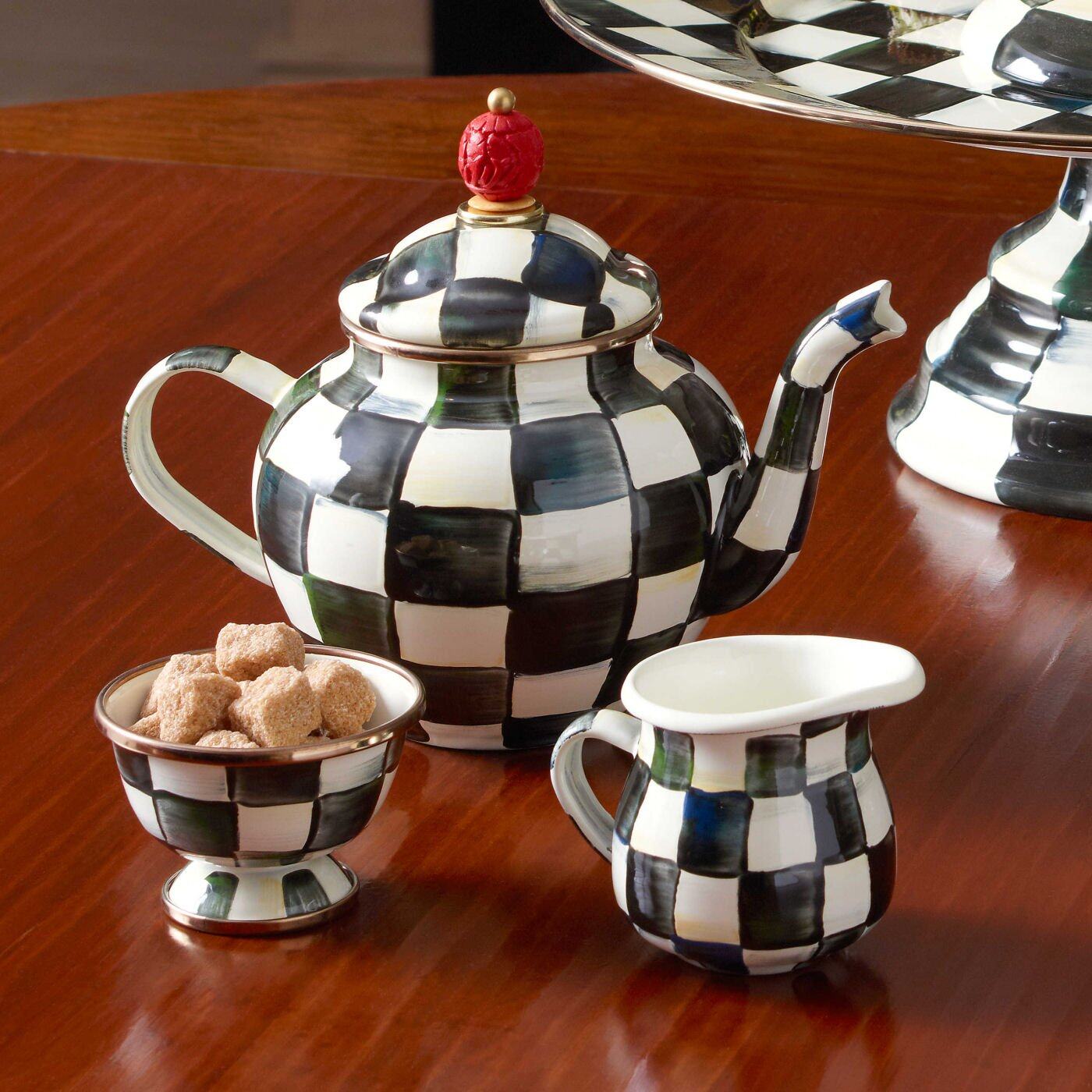 MacKenzie-Childs Courtly Check Little Sugar Bowl