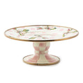 Wildflowers enamel mini pedestal platter - pink