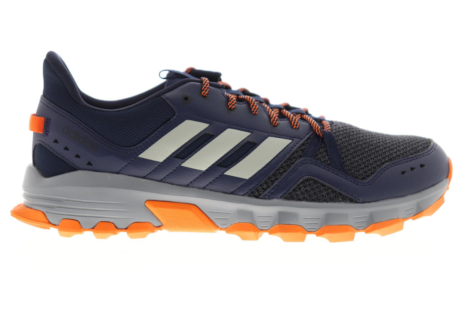 Rockadia Trail EE9557 Mens Blue Leather Low Top Athletic Hiking Shoes