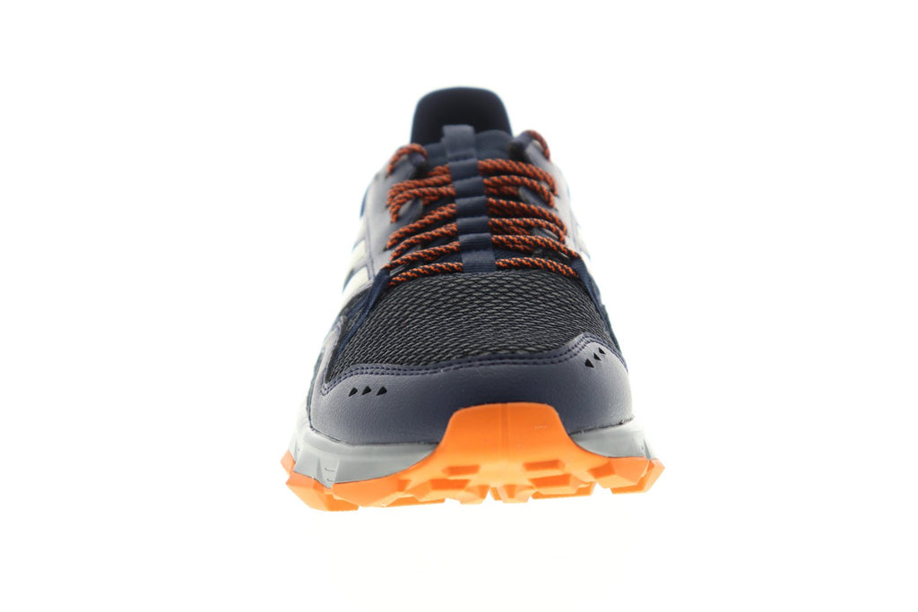 Rockadia Trail EE9557 Mens Blue Leather Low Top Athletic Hiking Shoes