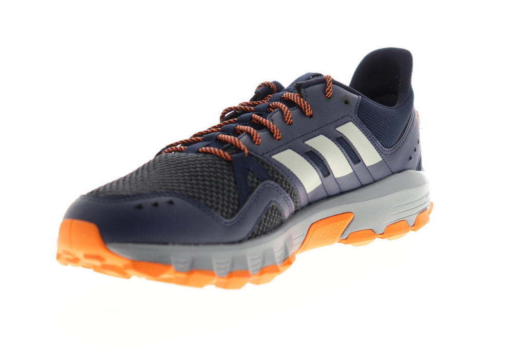 Rockadia Trail EE9557 Mens Blue Leather Low Top Athletic Hiking Shoes