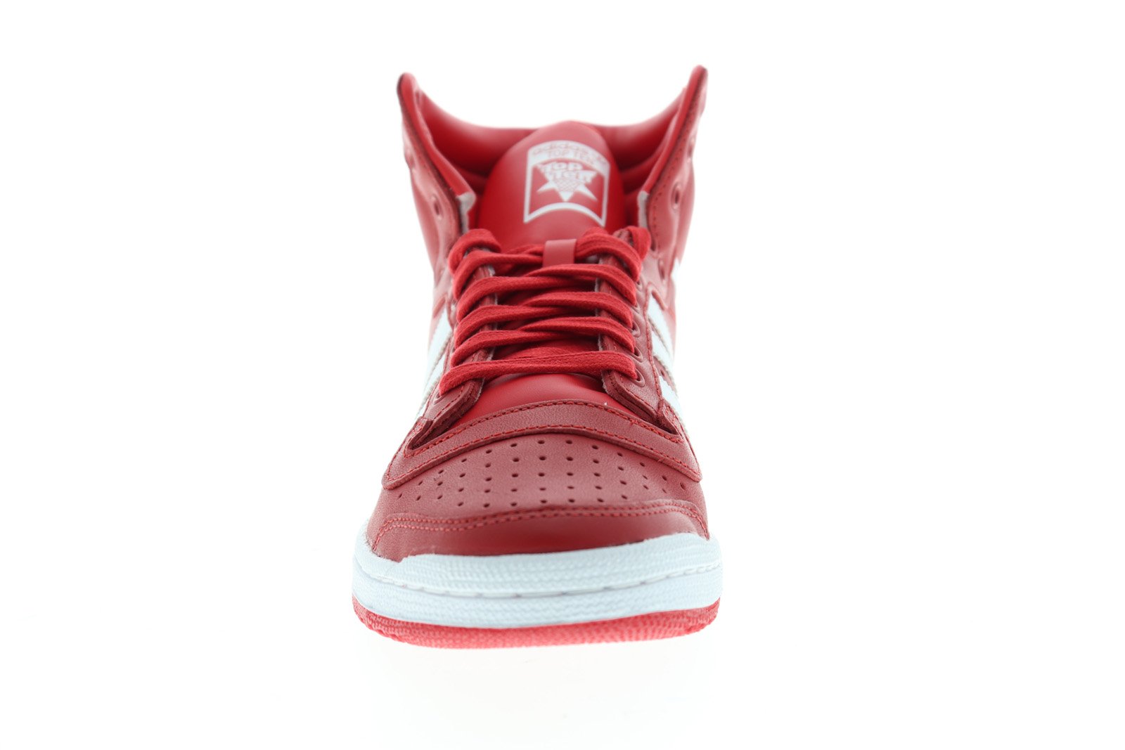 Top Ten HI EF2518 Mens Red Leather High Top Lifestyle Sneakers Shoes