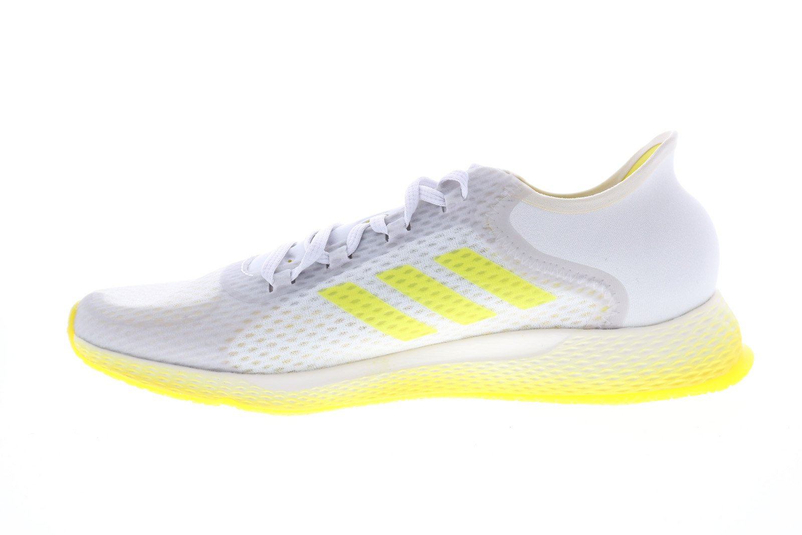 Focus Breathe In EG1096 Womens White Mesh Lace Up Athletic Running Shoes