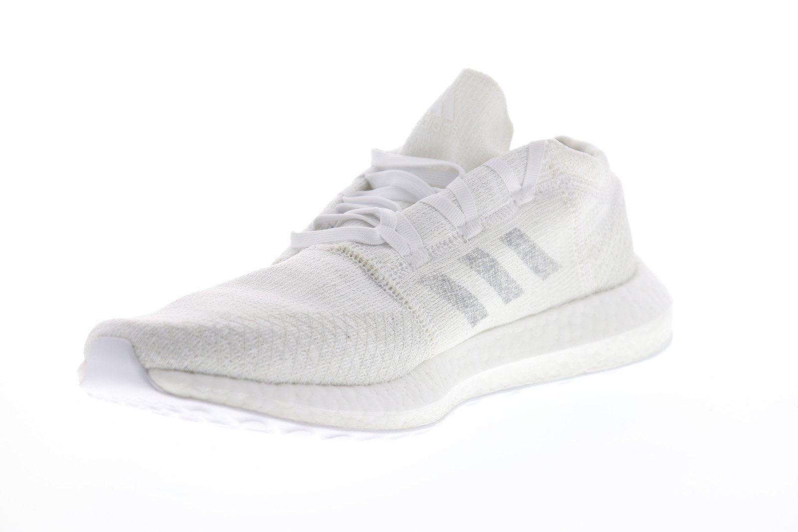 Pureboost Go F35787 Mens White Canvas Low Top Athletic Running Shoes