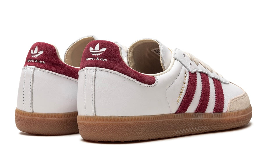 Samba Sporty & Rich White Collegiate Burgundy