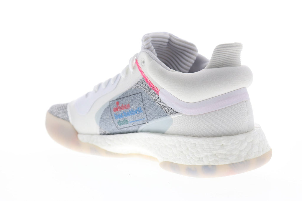 Marquee Boost Low G27745 Mens White Mid Top Athletic Gym Basketball Shoes