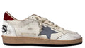 Golden Goose Ball Star Nappa White Silver Blue Red