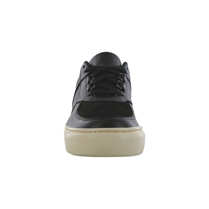 Men's High Street Lace Up Sneaker in Black Ash
