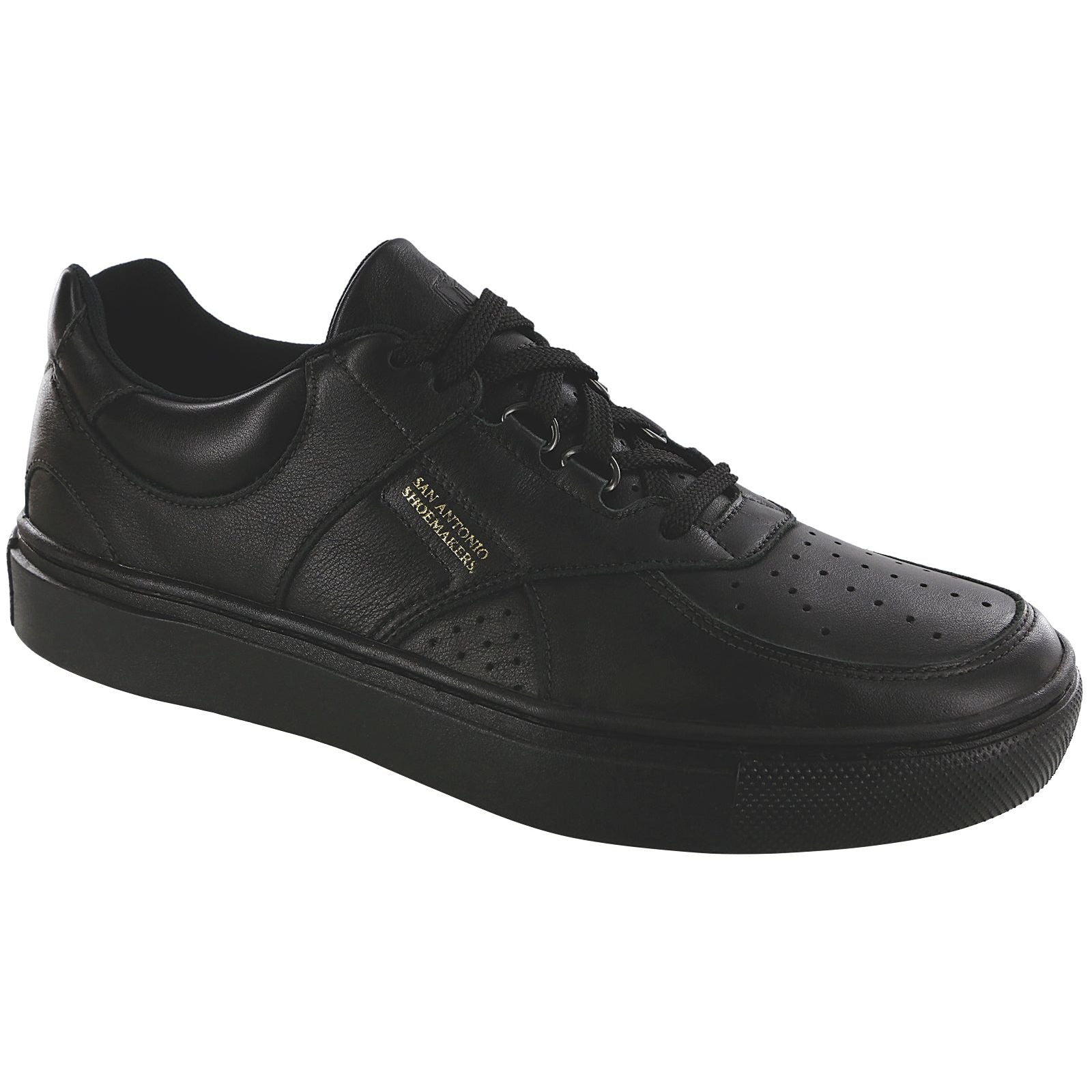 Men's High Street Lace Up Sneaker in Matte Black