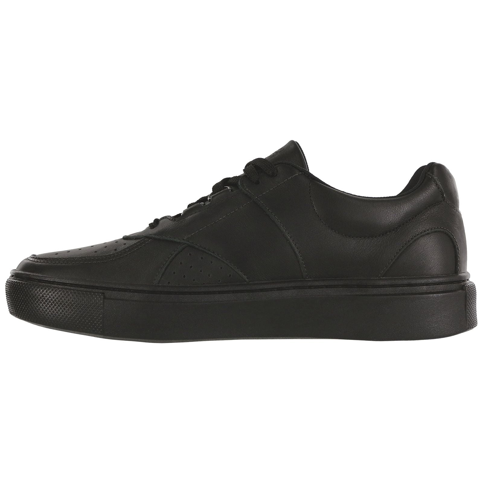 Men's High Street Lace Up Sneaker in Matte Black