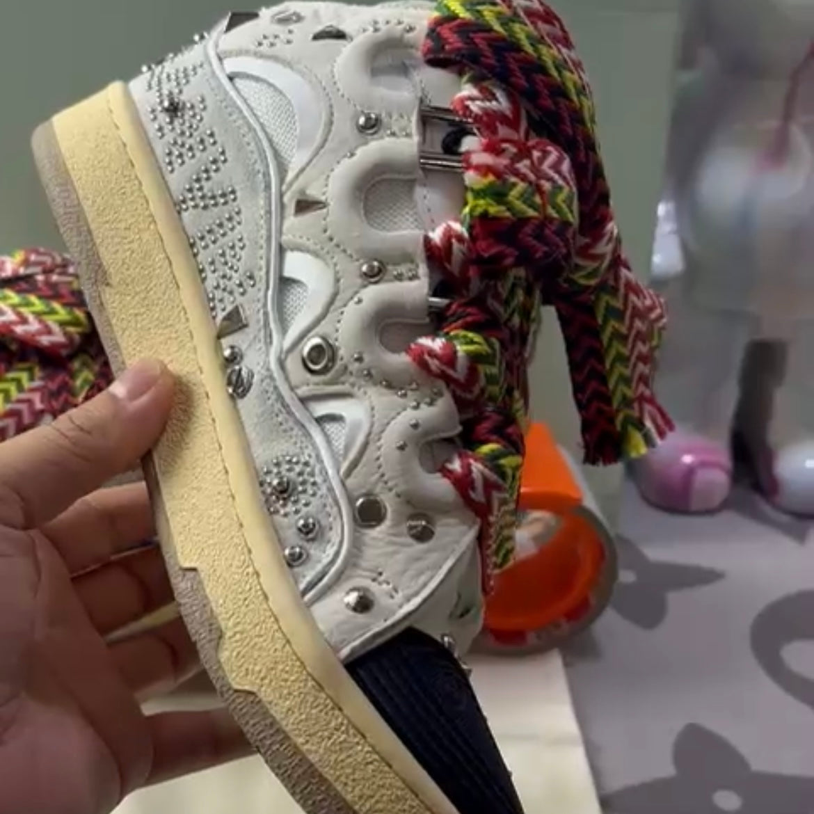 Curb Sneaker Graffiti