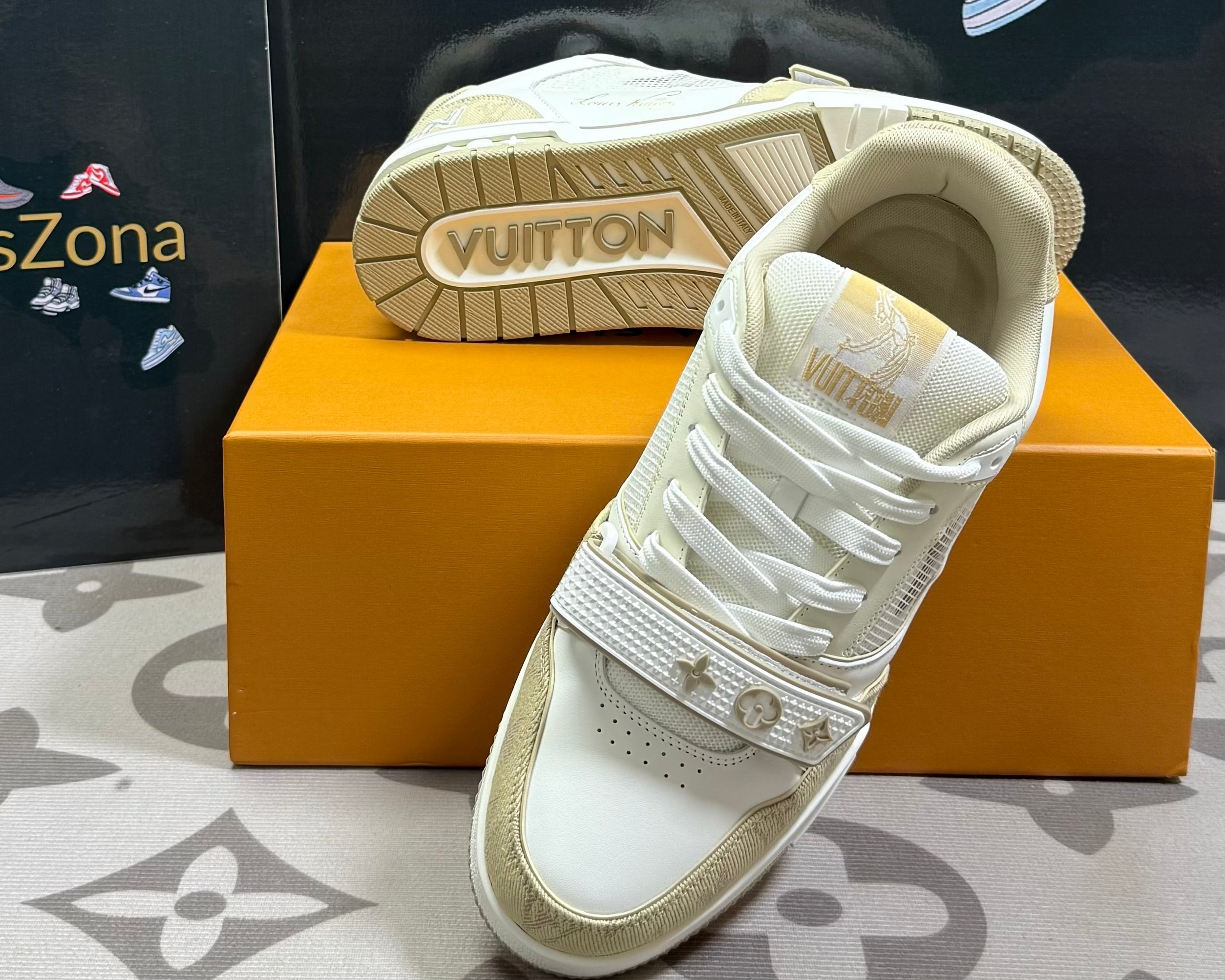 Trainer Beige White